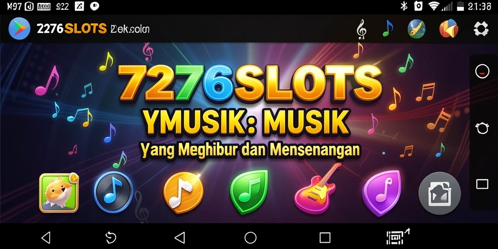 Tampilan gameplay 7276SLOTS yang penuh warna dan dinamis.