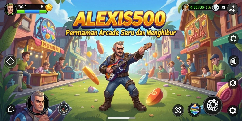 Tampilan seru dari gameplay ALEXIS500 dengan aksi arcade yang mendebarkan.