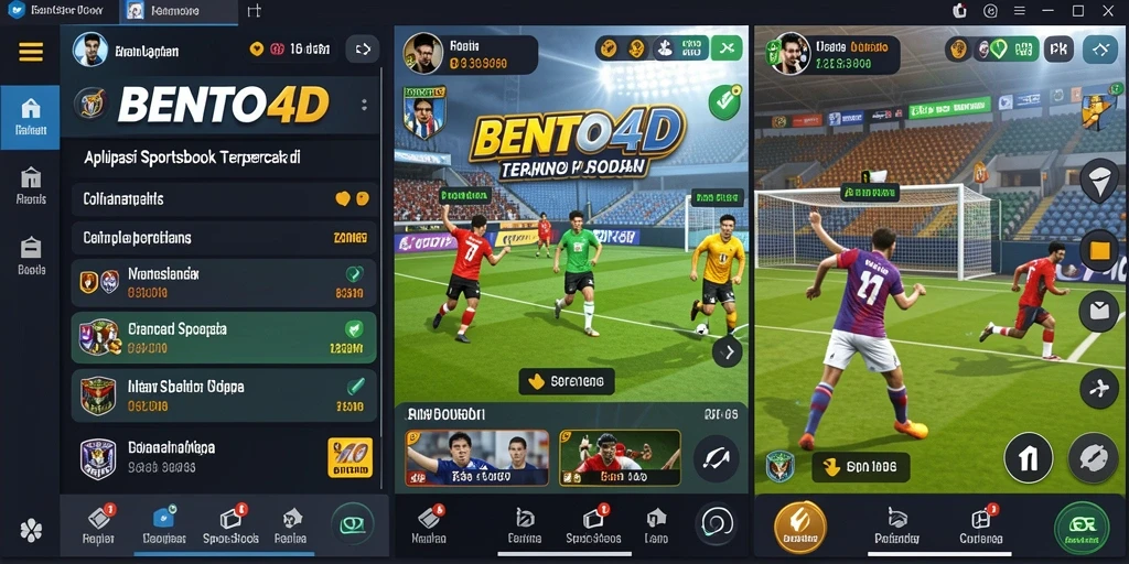 Tampilan gameplay BENTO4D yang menarik dan interaktif dalam taruhan olahraga.