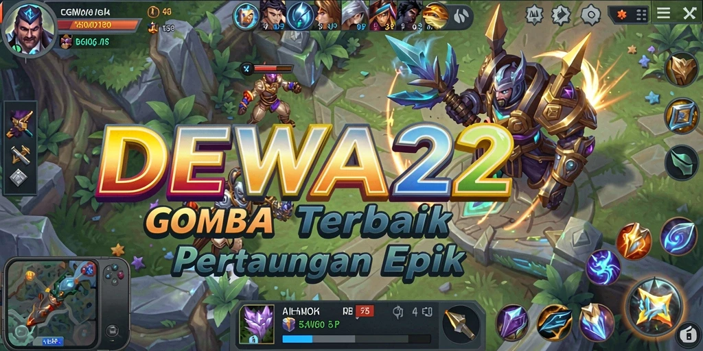 Tampilan gameplay seru di DEWA22 dengan aksi pertarungan strategis.