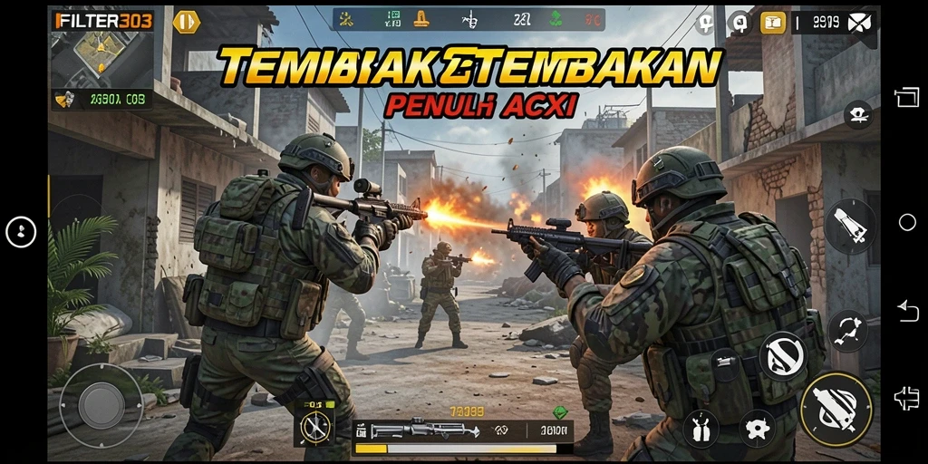 Screenshot mengungkapkan aksi seru gameplay TPS FILTER303.