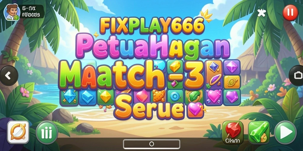 Gameplay seru FIXPLAY666 dalam aksi Match-3.