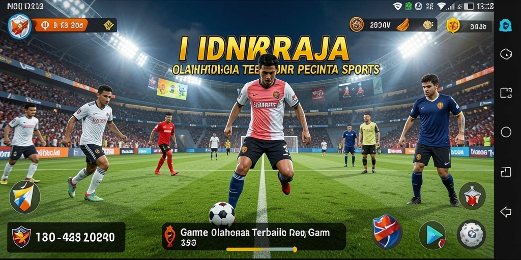 Screenshot IDNRAJA menunjukkan aksi intens dalam pertandingan olahraga.