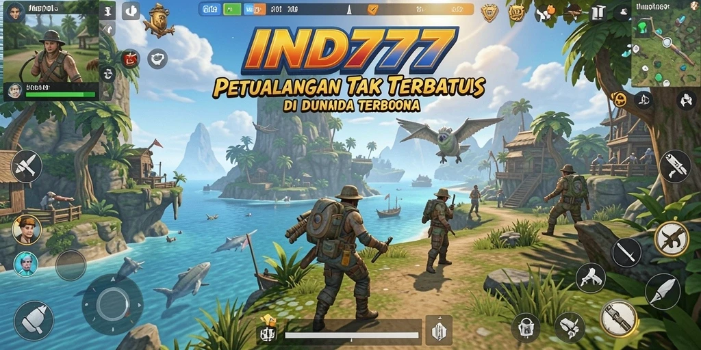 Tampilan gameplay yang memukau dari dunia terbuka IND777.