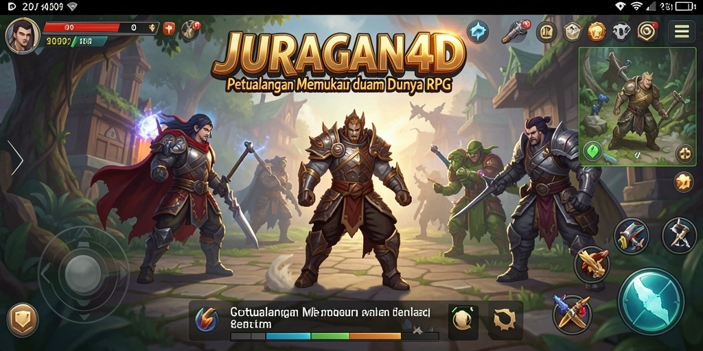 Screenshot aksi seru di dalam <strong>JURAGAN4D</strong> saat bertarung melawan monster.