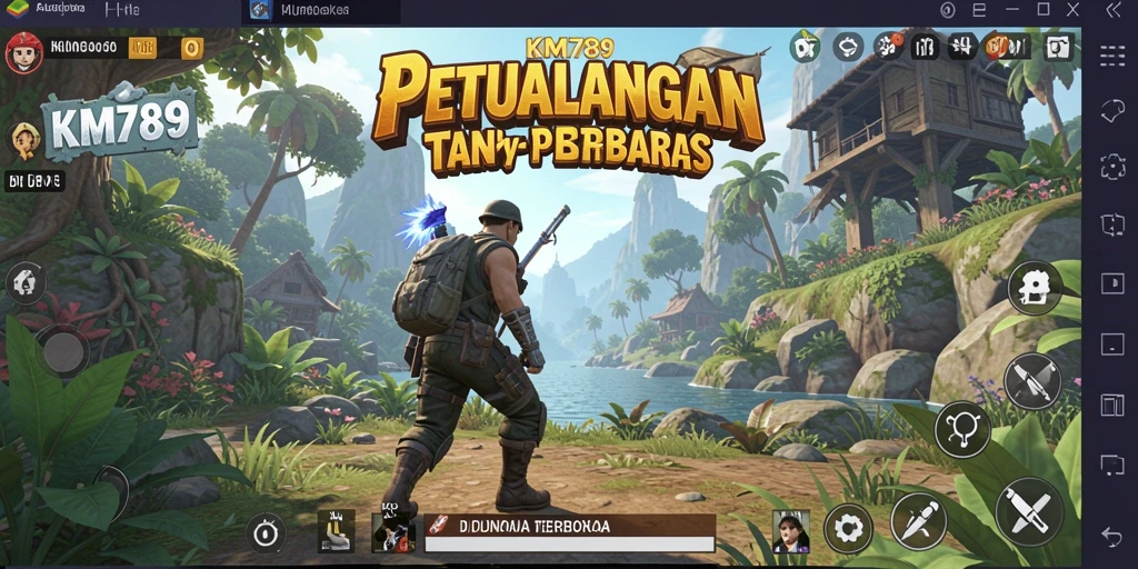 Tampilan gameplay seru dalam dunia terbuka yang luas.