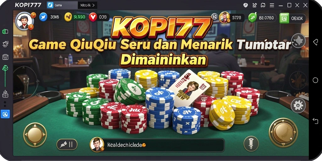 Tampilan gameplay menarik dari KOPI77 yang penuh dengan aksi QiuQiu.