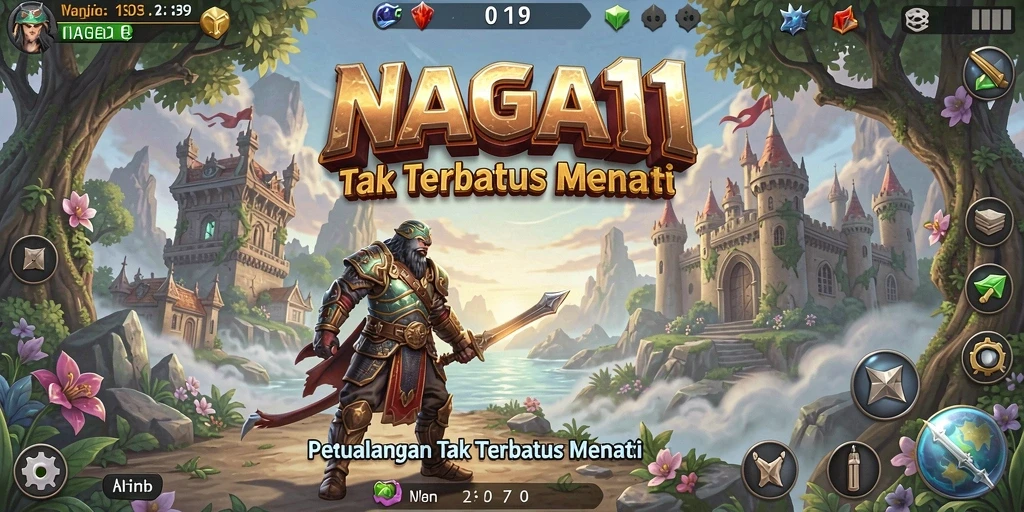 Screenshot NAGA11 menampilkan aksi seru dan lingkungan fantastis saat menjelajahi dunia petualangan.