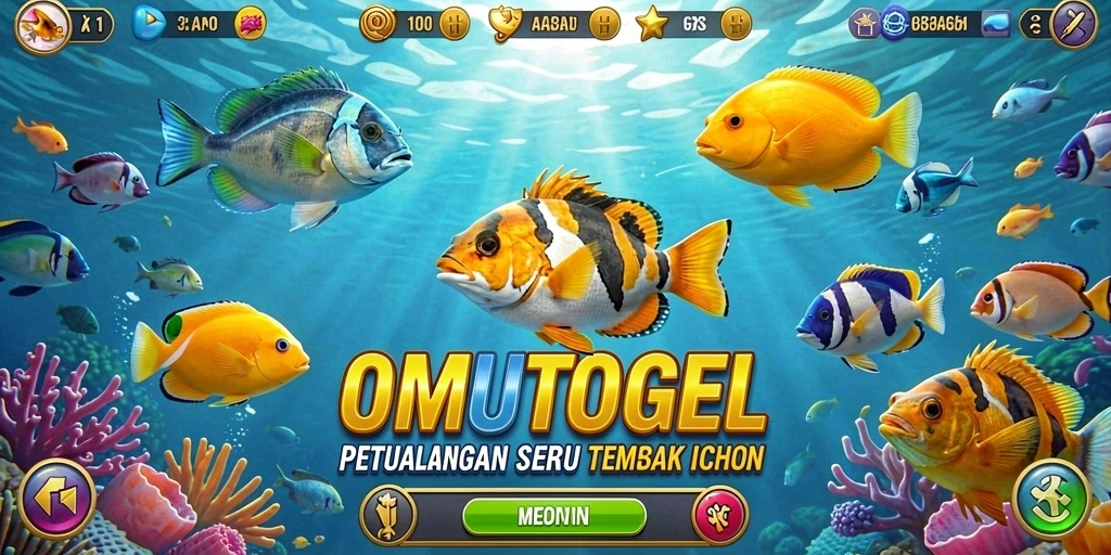 Gameplay menarik dari OMUTOGEL saat menangkap ikan.