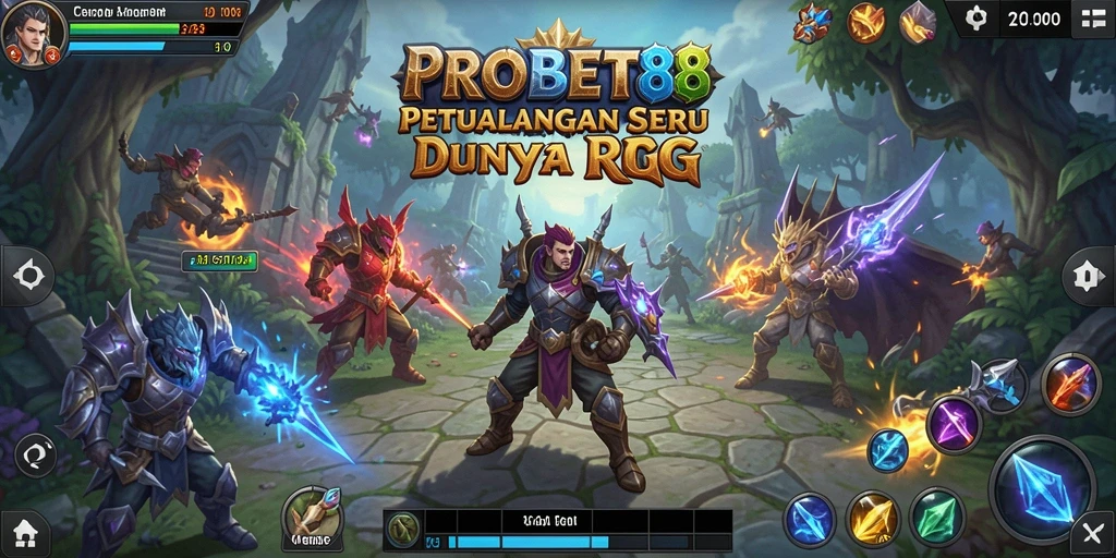Tampilan gameplay menakjubkan di PROBET88 dengan aksi RPG yang seru.