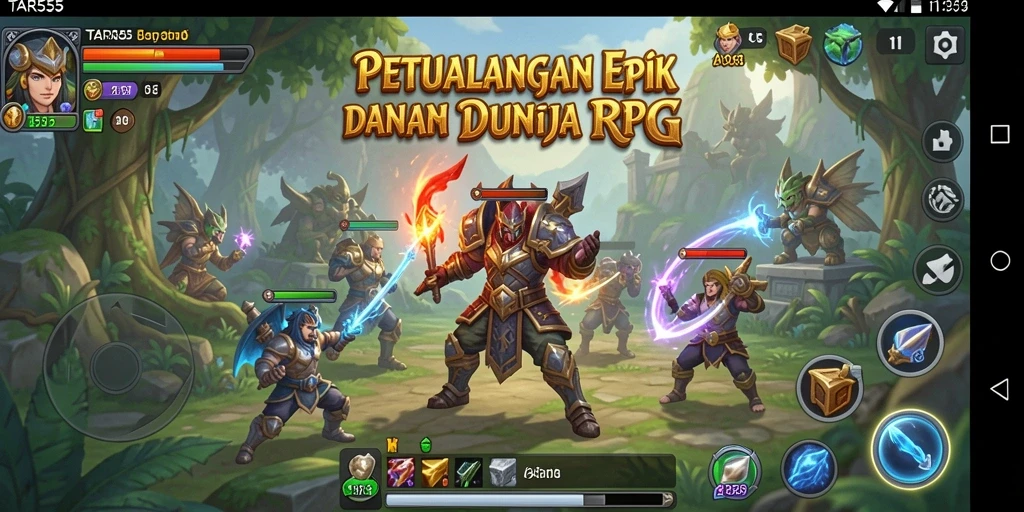 Tampilan gameplay <strong>TAR555</strong> menampilkan karakter beraksi dalam pertempuran seru.
