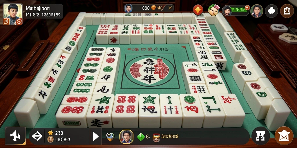 Tampilan utama gameplay Mahjong di VT38 yang menantang.