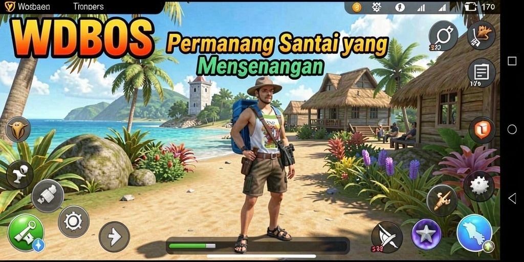 Tampilan gameplay WDBOS dengan karakter yang mengasyikkan dan level yang menantang.