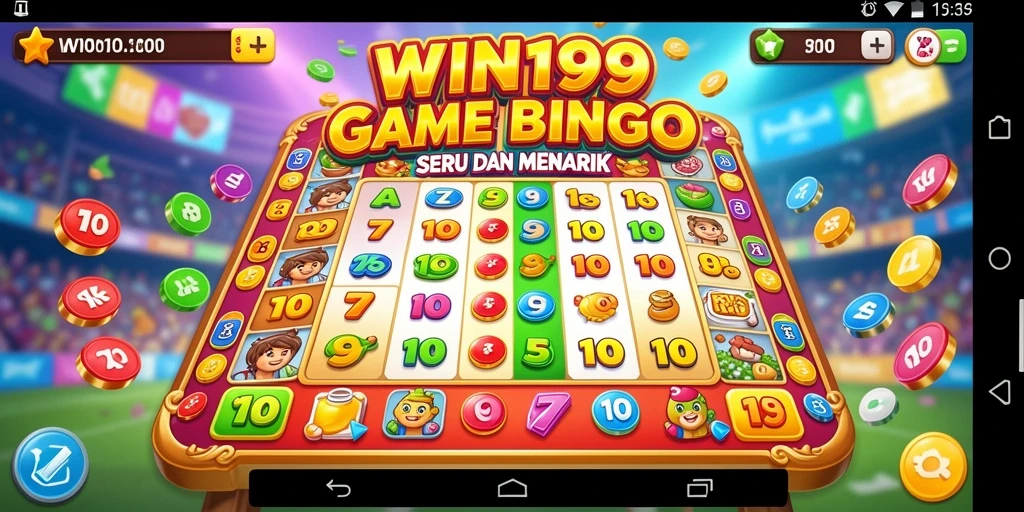 Screenshot game WIN199 menampilkan antarmuka permainan Bingo yang menarik.