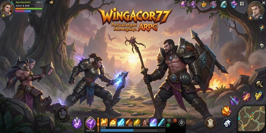 Tampilan menarik gameplay WINGACOR77 dalam dunia ARPG penuh petualangan.