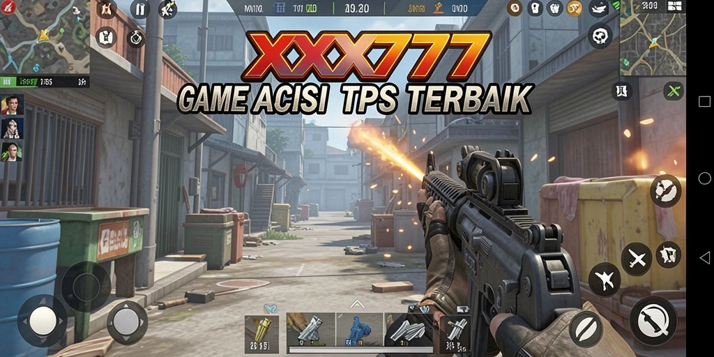 Tangkapan layar dari XXX777 yang menampilkan momen seru gameplay TPS.